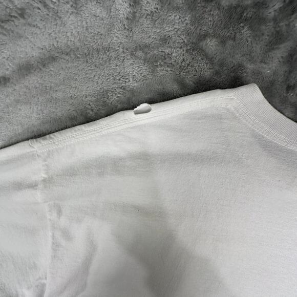 VTG 00s There’s A Place For All Fish Next To Fries&Tartar Sauce White Tshirt XL - Picture 7 of 8